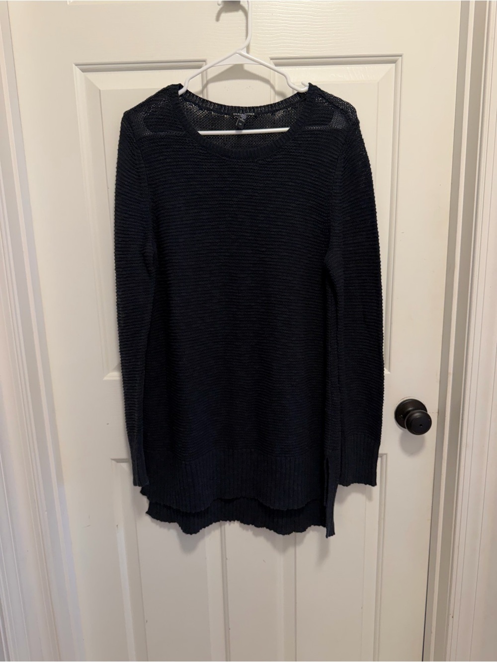 EILEEN FISHER Organic-Linen & Organic-Cotton Tunic Sweater Size Small